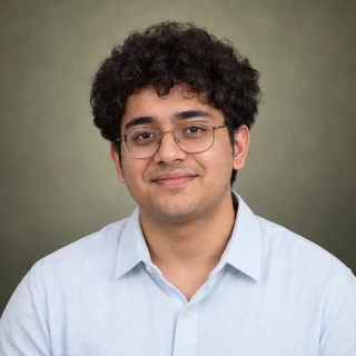 AI-retouched portrait used for a fictional sample profile