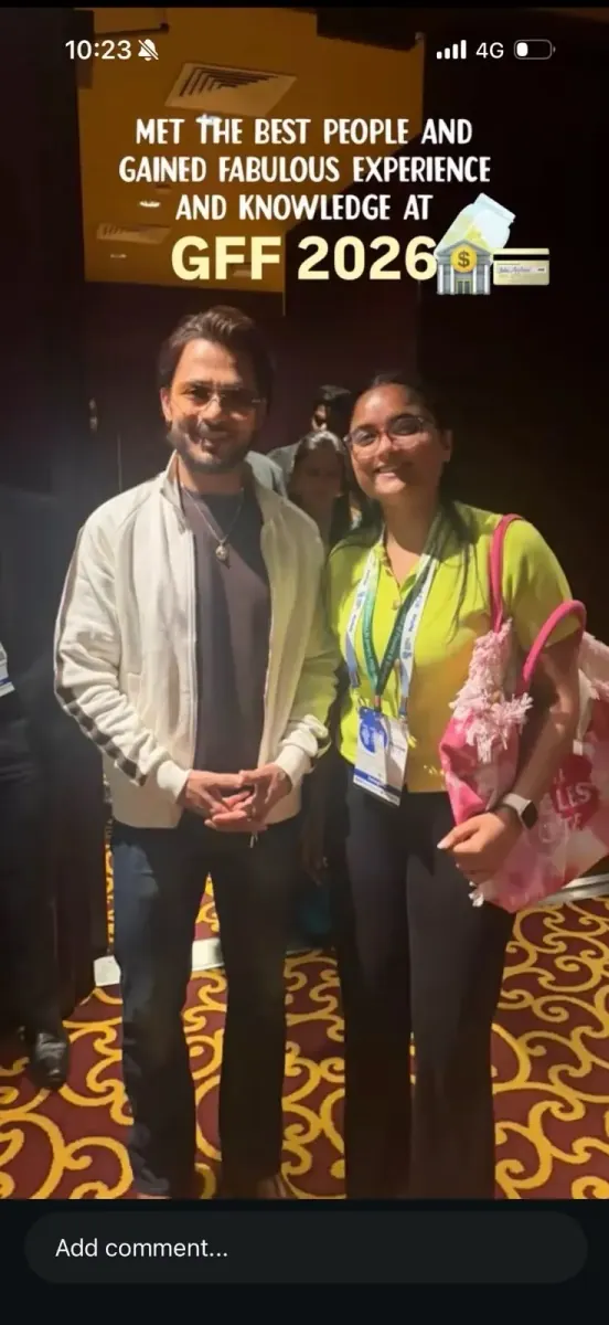 Two attendees posing together at GFF 2026
